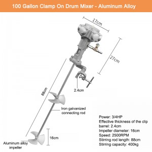 100 Gallonen pneumatische Rührwerksmischer-Mischmaschine für 200-400-Liter-Behälter