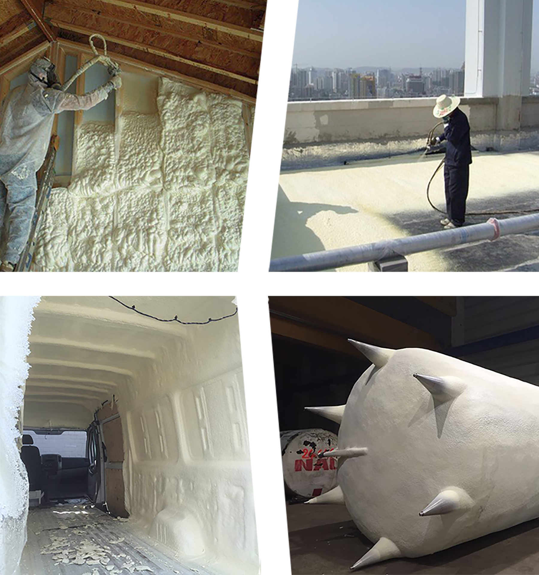 Tšebeliso ea Mochini oa ho Fafatsa Foam Sebakeng sa Thermal Insulation Field