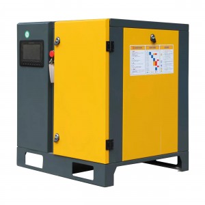 15HP 11KW IP23 380V50HZ Fiksa rapido PM VSD Ŝraŭbo Aera Kompresoro Industriaj Ekipaĵoj