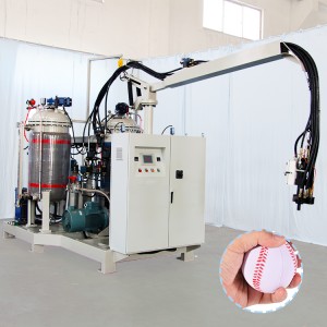 Polyurethane High Pressure Foaming Filling Machine ho an'ny Stress Ball