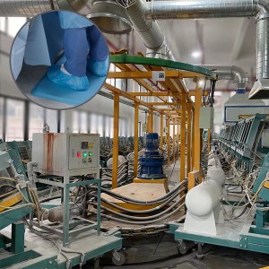 Chaîne de production extérieure d'injection de tapis de plancher de mousse d'unité centrale de polyuréthane pour la fabrication de tapis de prière