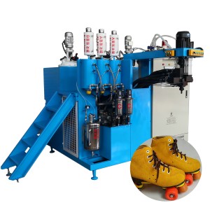 PU Elastomer Casting Machine Polyuretan Universal Wheel Making Machine